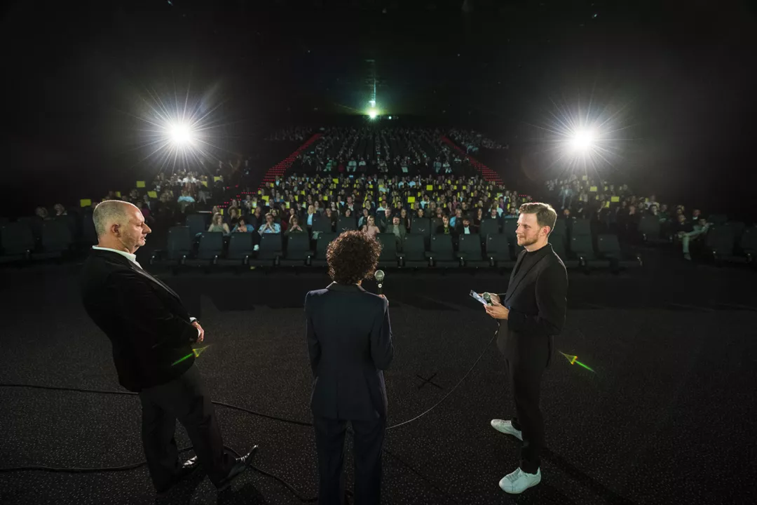 Film Fest Gent, podium met 3 sprekers